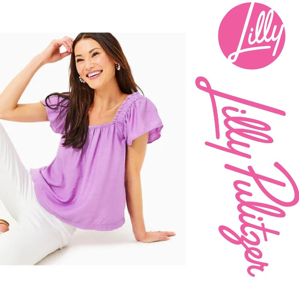 NWT Lilly Pulitzer Caralisa Top LAGO LILAC